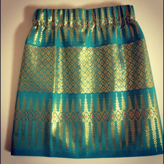 Items similar to Girl's Thai Silk Skirt (made to order) on Etsy