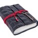 Black Leather Journal with Antique Skeleton Key Bookmark
