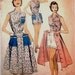 Vintage 1950s Advance 7049 Womens Three Piece Playsuit Dress Blouse
