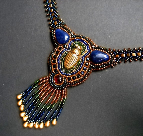 Alexandria Bead Embroidered Necklace