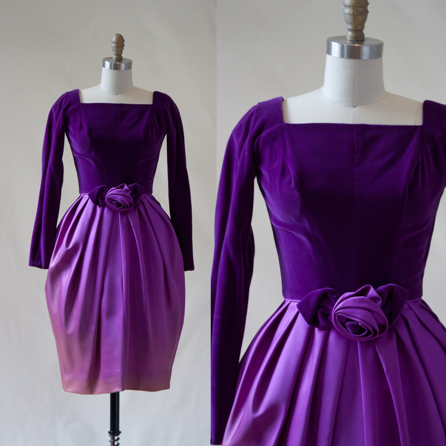 Vintage Purple Bridesmaid Dresses 4