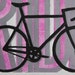 Pink Bike Linocut Reduction Print 23