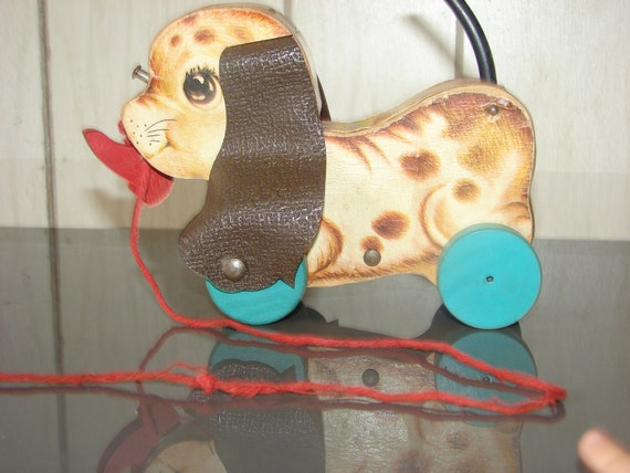 fisher price pull toy dog