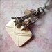 Paris Necklace - Eiffel Tower - Envelope - Letter - Heart - Cluster Necklace - Love Letter