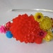 Flower Headband - Red - Yellow - Blue - Pink - Bridal Headband - Colorful - Bouquet - Silver - Summer