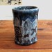 Skull Tumbler, Very Textured Stoneware Cup, 10 oz.