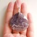 Contemporary Stone Necklace - Amethyst on Sterling Silver Necklace