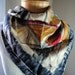 SALE -- HALF OFF Modernist Salterio Italian Silk Scarf