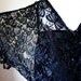 Black Lace Beaded Drop Waist Blouse