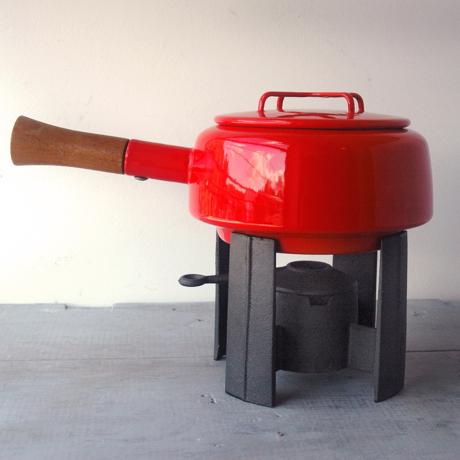 Red Dansk Fondue Set