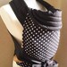 MEI TAI Baby Carrier / Sling / Polka Dots in Black and White / Reversible