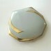 Ladies vintage Elgin American powder & rouge compact ' blue enamel