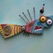 Twisted Fish 69 - Original Found Object Art by Fig Jam Studio