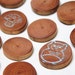 woodland memory game in cherry - all natural wood toy