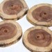 a slice of cedar - a set of 4 natural wood coasters from fallen trees