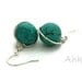 Earrings Turquoise dangles blue aqua stone handmade canada