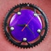 Purple Shimmer Bicycle Clock