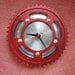 Paint the Town Red Sprocket Clock