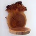 wood sconce shelf round burled