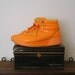 vintage sneakers OLD SCHOOL high tops REEBOK orange trainers us 10 . uk 7.5 . eur 41