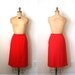 vintage skirt PENCIL / WIGGLE cherry red wool PENDLETON sexy librarian