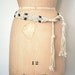 vintage MACRAME BELT wooden beads 1960's HIPPIE boho woodstock