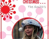 Mod Snowflake Digital Printable Holiday Christmas Photo Card Il_170x135