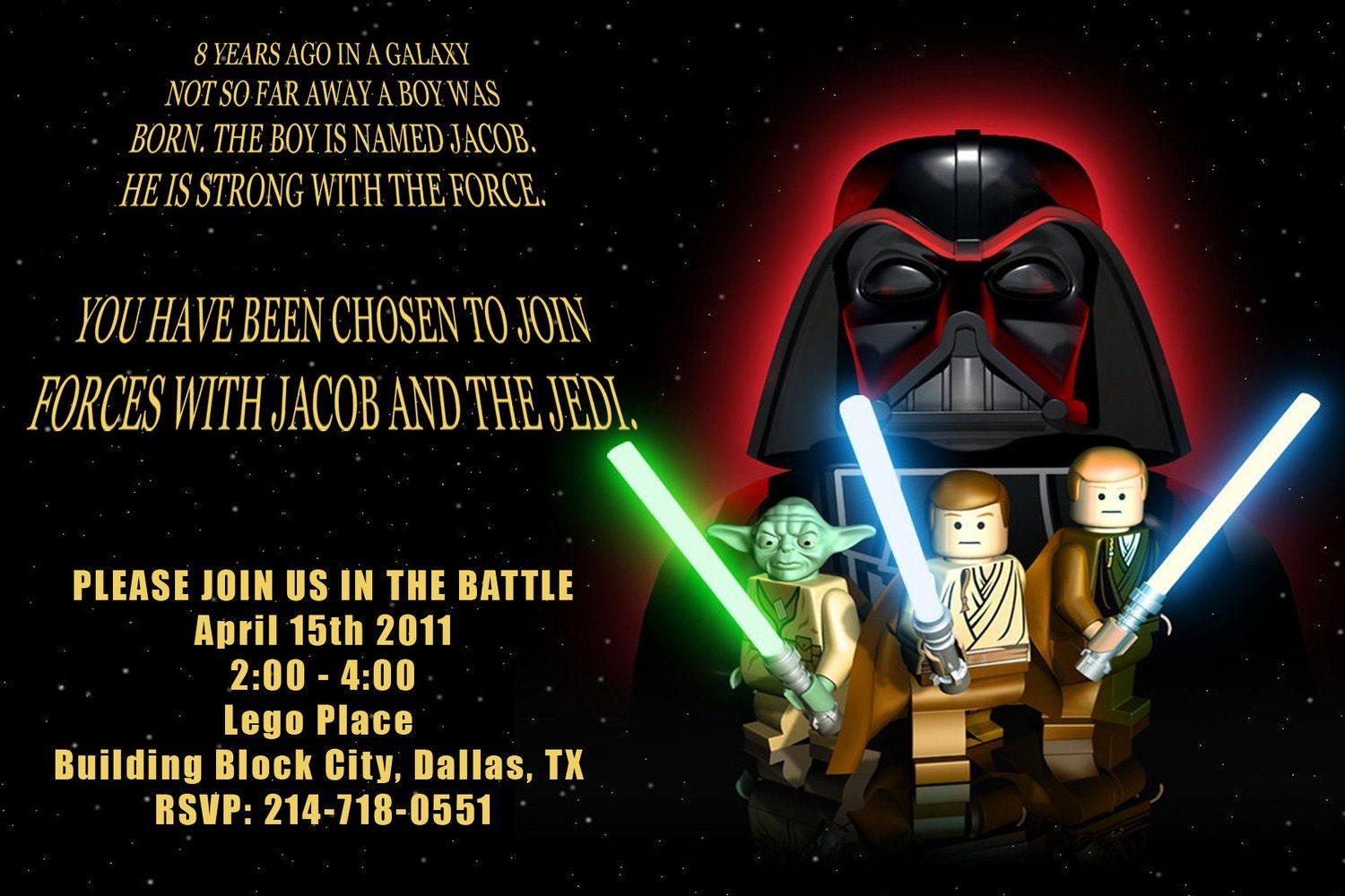 Free Star Wars Lego Invitations Downloads 7