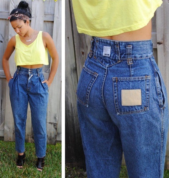 80s Vintage Jordache High Waisted Tapered Jeans S/M