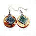 Circuit Board Pearlescent Earrings