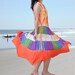Colorful women Dresses/cotton embroidery batik dresses/hand tie dye summer holiday dresses