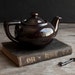 Vintage Brown Ceramic Teapot