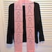 Breast Cancer Ribbon Filet Crocheted Scarf