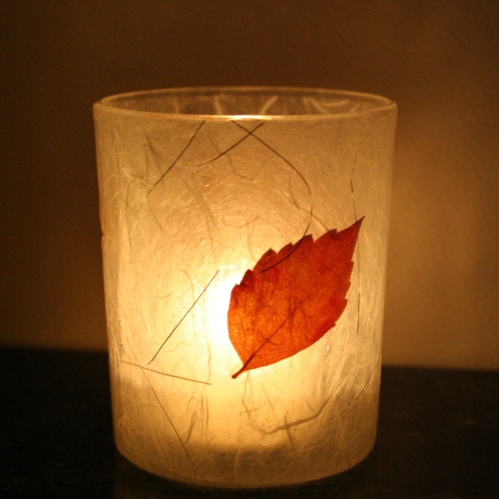 earthy natural modern home decor candle holder luminary with