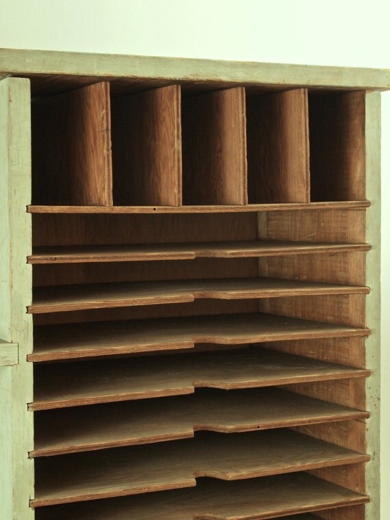 Fabulous Vintage Painted Postal Sorter