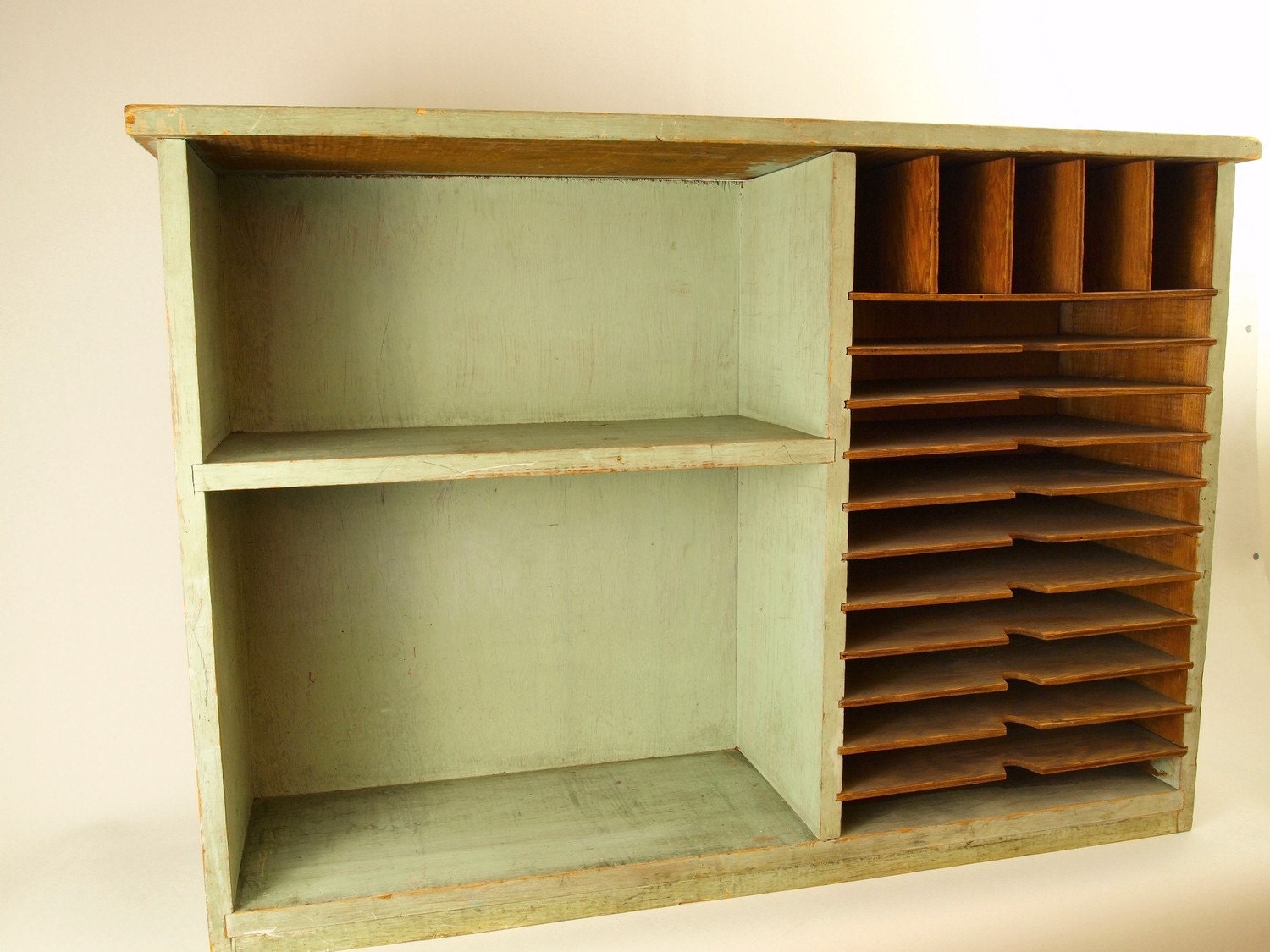 Fabulous Vintage Painted Postal Sorter