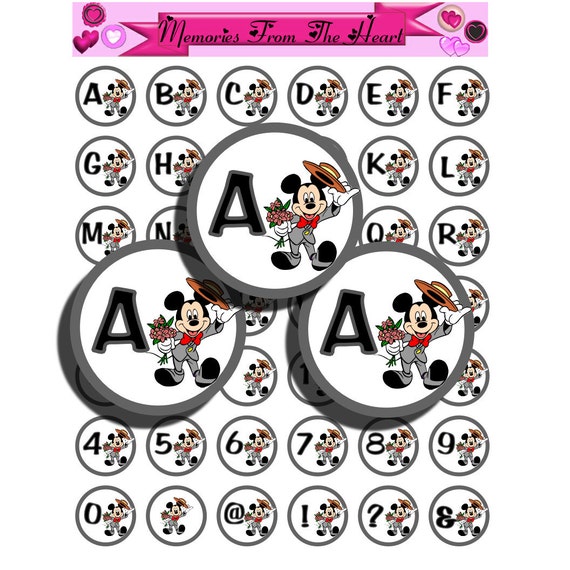mickey mouse alphabet clipart - photo #16