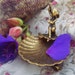 Small Brass Angelique Jewelry Dish