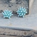 Delightful Vintage Blue Spiked Earrings
