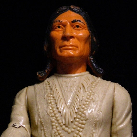 Johnny West Chief Geronimo 1965 Louis Marx and Co Action Figure - il_570xN.192382705