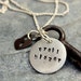 Inspiring Adventure Necklace, Silver Trail Blazer Pendant Nature Earth Day, Personalized Key Necklace, Outdoors Gift, Sports Charms