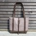 Tote bag made from Belgium linen and waxed canvas COLLECTION WOMEN