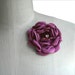 RESERVED Lilac Leather Flower Brooch, Purple Petals, Blueberry Leather Flower Pin, in stock