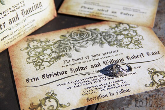 Antique Wedding Invitations 5