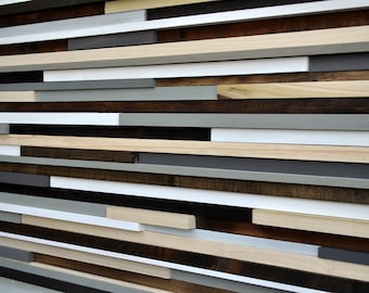 Wood Sculpture Queen Headboard - Wood Wall Art