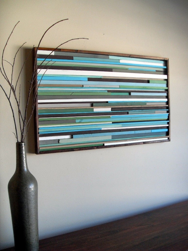 Abstract Painting on Wood Wall Art from by moderntextures on Etsy