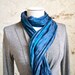 Silk Scarf Recycled accesories Silk Scarves woman...... A