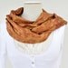 Silk Scarf Recycled Sari tan woman accesories T