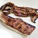 Silk Scarf Recycled floral blue woman accesories Az
