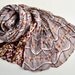 Silk Scarf Recycled wrap accesories Silk Scarves woman ideal romantic Gr